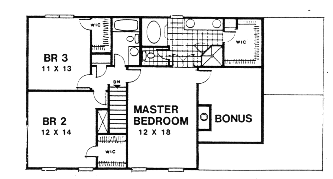 Upper Level of Cape Cod Plan #124-1136