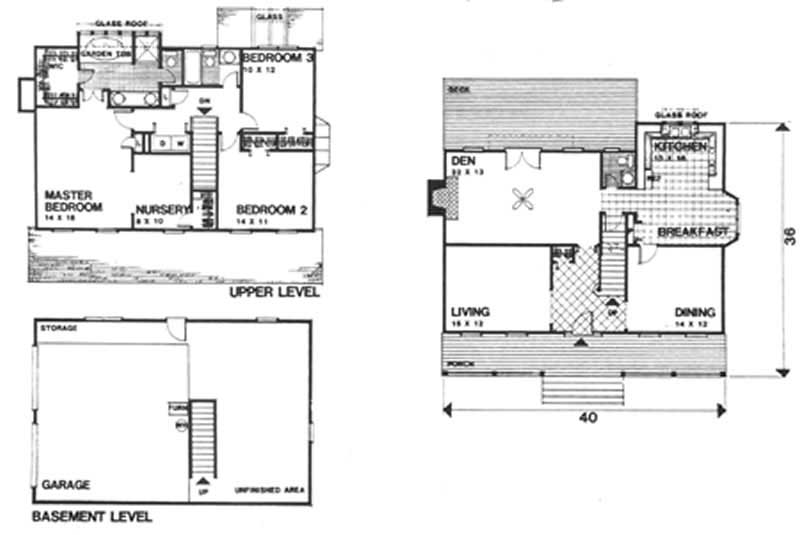 Floor Plan First Story of Georgian Plan #124-1138