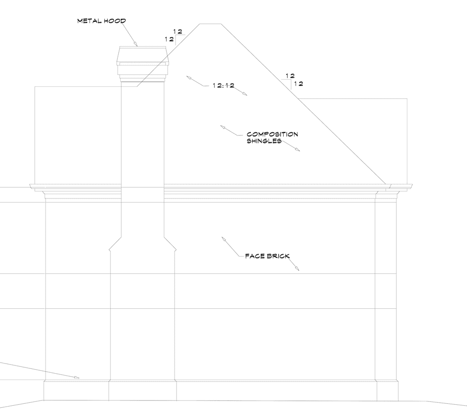 Home Plan Right Elevation of this 3-Bedroom,1983 Sq Ft Plan -124-1160