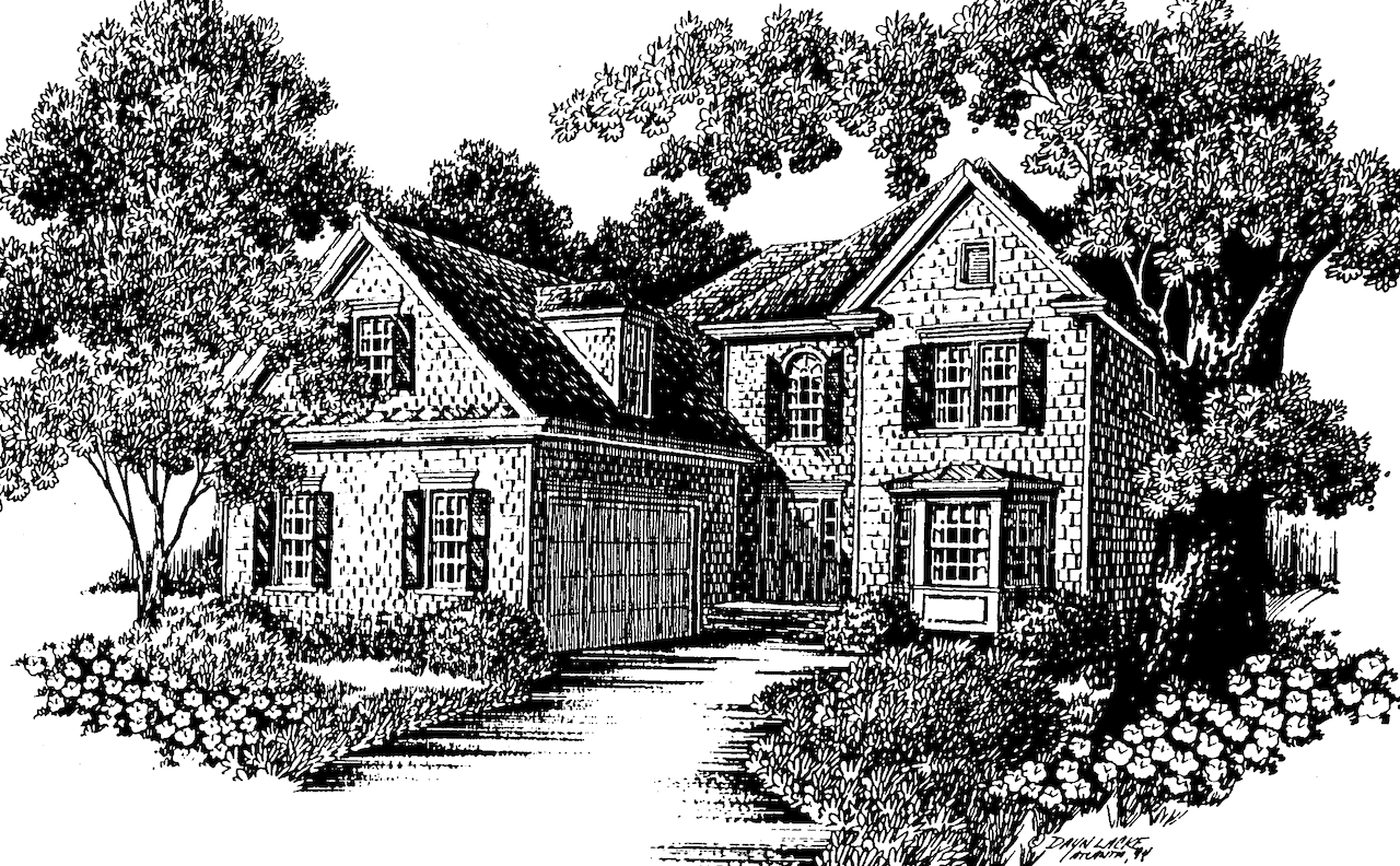 Front View of this 3-Bedroom,2327 Sq Ft Plan -124-1161