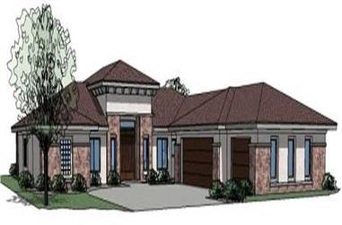 5-Bedroom, 2745 Sq Ft Contemporary Home Plan - 125-1007 - Main Exterior