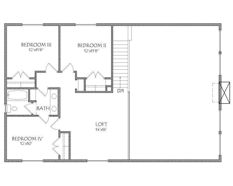 Country House Plan - 4 Bedrms, 2 Baths - 2520 Sq Ft - #125-1015