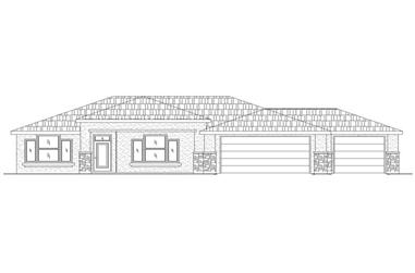 3-Bedroom, 1840 Sq Ft Contemporary Home Plan - 125-1017 - Main Exterior