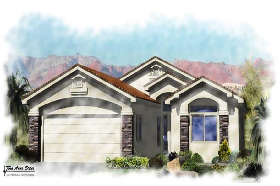 3-Bedroom, 1537 Sq Ft Contemporary Home Plan - 125-1022 - Main Exterior