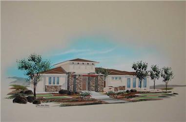 5-Bedroom, 2422 Sq Ft Contemporary Home Plan - 125-1039 - Main Exterior