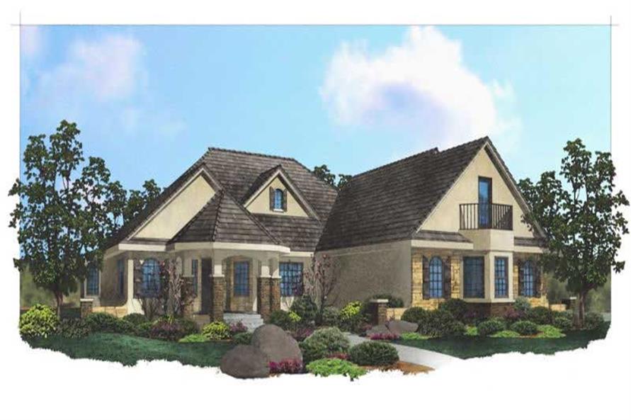 5-Bedroom, 5477 Sq Ft Luxury House Plan - 125-1199 - Front Exterior