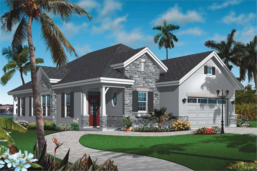 Mediterranean Bungalow House  Plans  Home  Design  DD 3248 