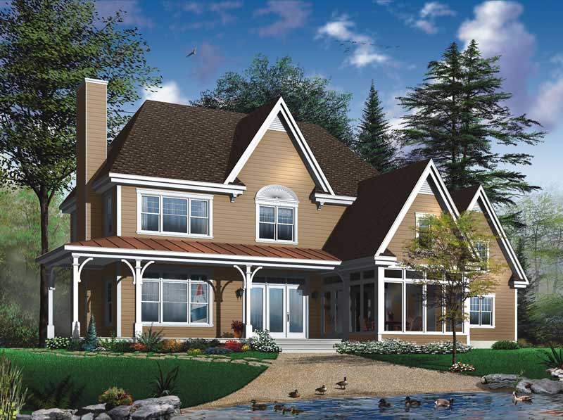 Front View of this 4-Bedroom, 2393 Sq Ft Plan - 126-1020
