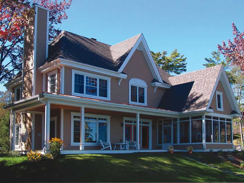 Home Plan Rear Elevation of this 4-Bedroom,2393 Sq Ft Plan -126-1020