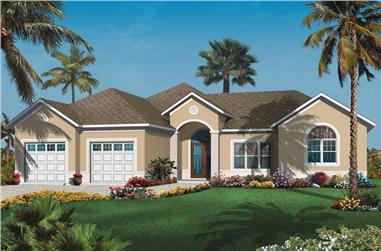 3-Bedroom, 2388 Sq Ft Bungalow House Plan - 126-1035 - Front Exterior