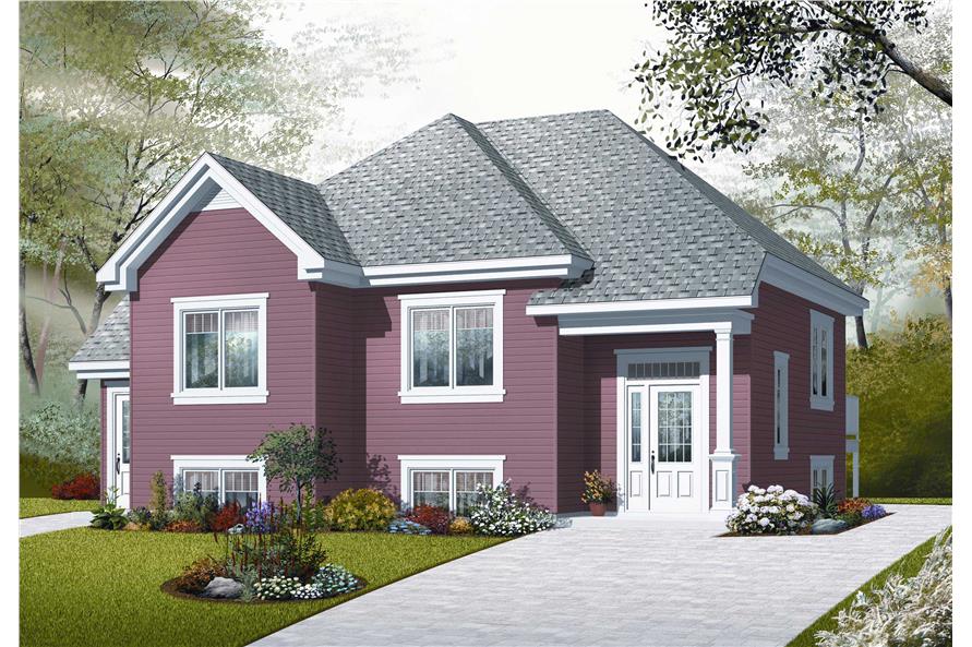 4-Bedroom, 2056 Sq Ft In-Law Suite House Plan - 126-1048 - Front Exterior