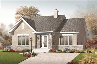 2-Bedroom, 1207 Sq Ft Country House Plan - 126-1050 - Front Exterior