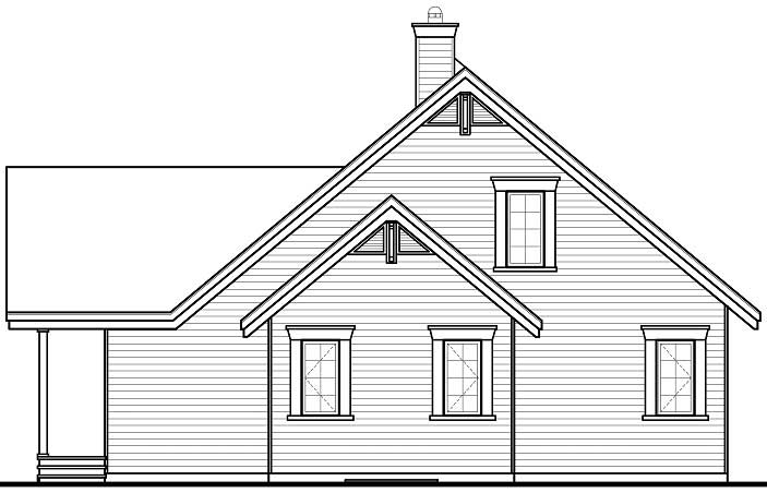 Home Plan Front Elevation of this 5-Bedroom,2920 Sq Ft Plan -126-1053