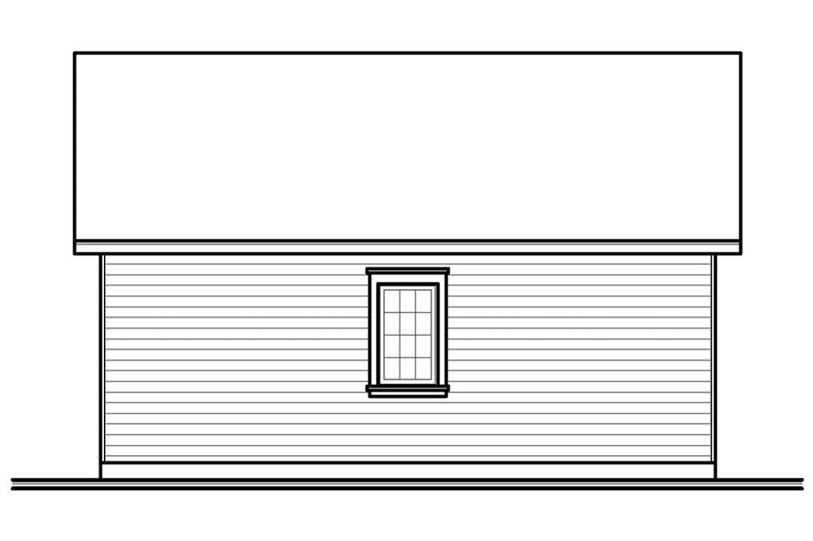 Home Plan Rear Elevation of this 0-Bedroom,423 Sq Ft Plan -126-1076