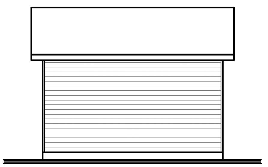 Home Plan Rear Elevation of this 0-Bedroom,192 Sq Ft Plan -126-1085