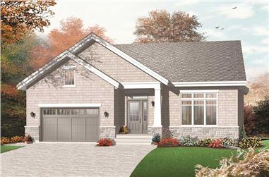 2-Bedroom, 1279 Sq Ft Country Home Plan - 126-1086 - Main Exterior
