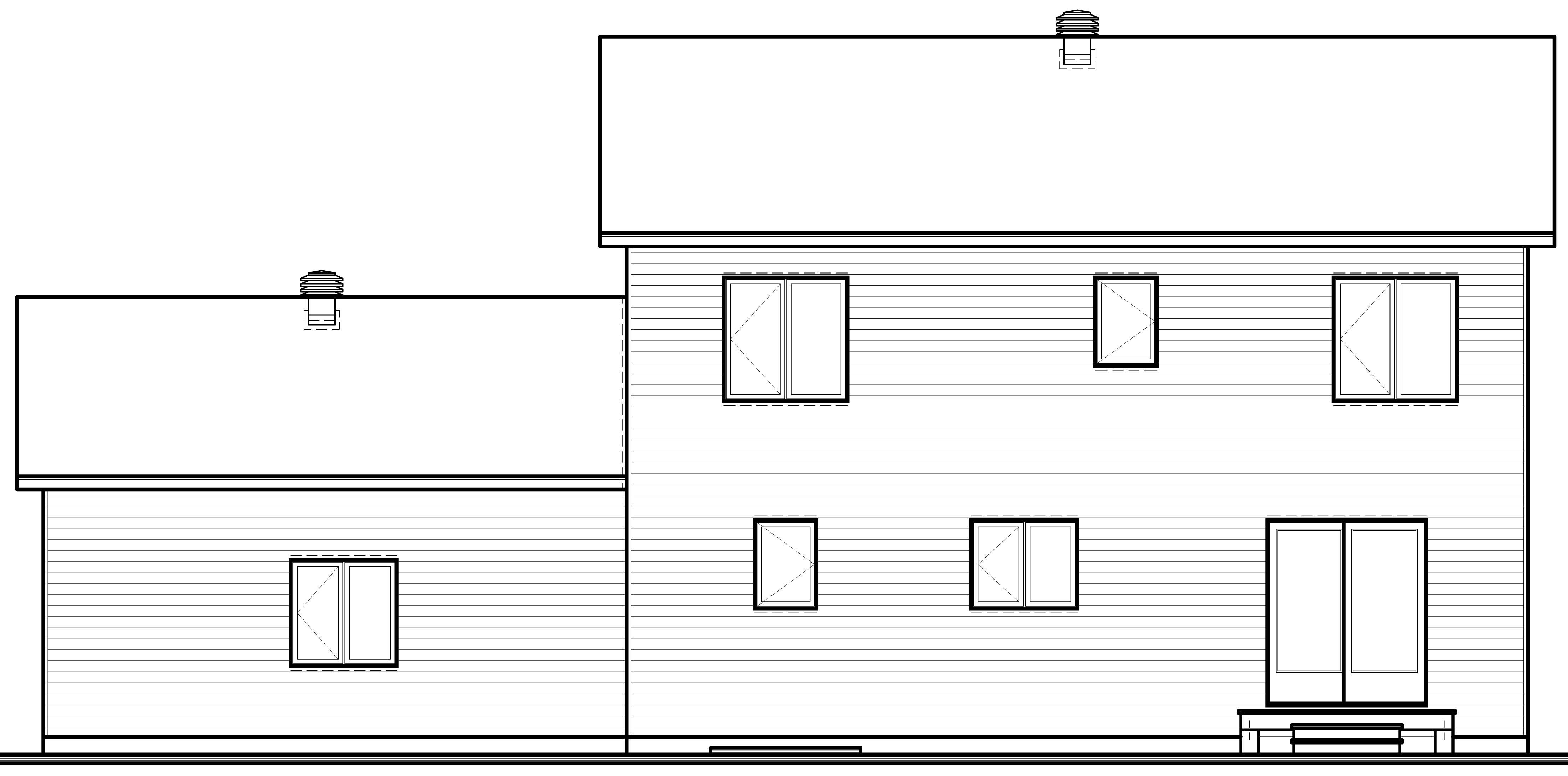 Home Plan Rear Elevation of this 4-Bedroom,1814 Sq Ft Plan -126-1105