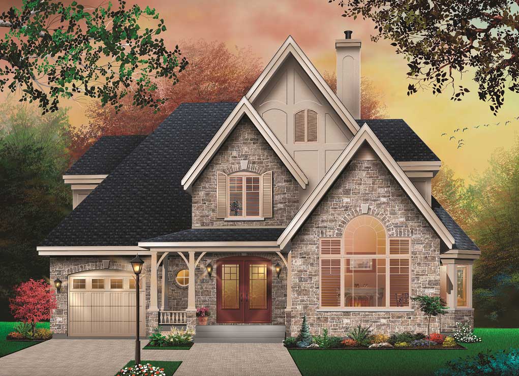  European  Home  Plan  3 Bedrms 2 Baths 1826 Sq Ft 126 