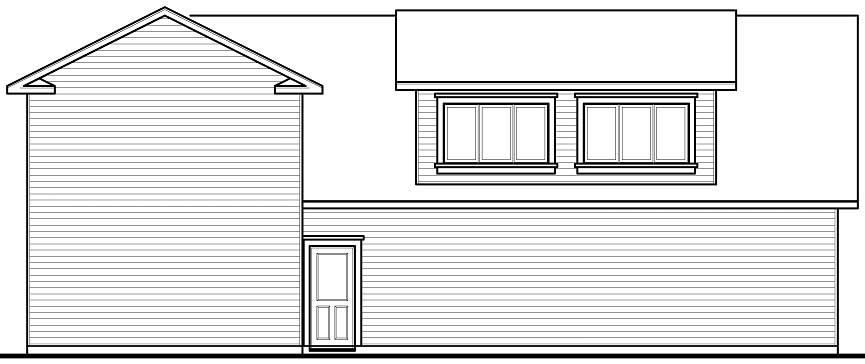 Home Plan Rear Elevation of this 0-Bedroom,2466 Sq Ft Plan -126-1156