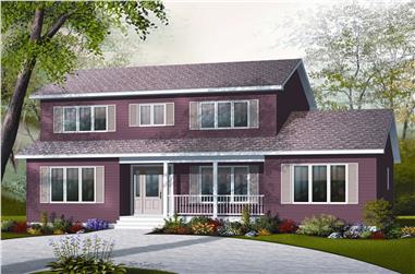 4-Bedroom, 2261 Sq Ft Country House Plan - 126-1157 - Front Exterior