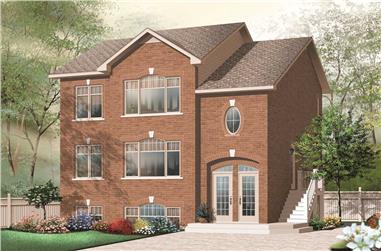 2-Bedroom, 3640 Sq Ft Multi-Unit House Plan - 126-1169 - Front Exterior