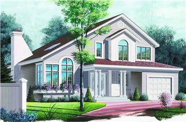 3-Bedroom, 2089 Sq Ft Contemporary Home Plan - 126-1189 - Main Exterior