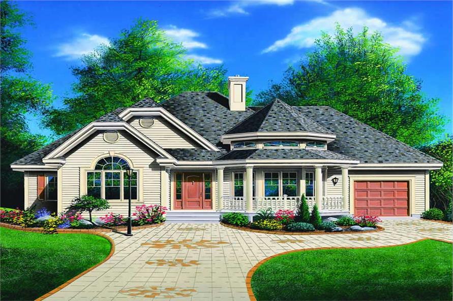 2-Bedroom, 1191 Sq Ft Contemporary House Plan - 126-1200 - Front Exterior