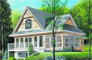 2-Bedroom, 1460 Sq Ft Country House Plan - 126-1247 - Front Exterior