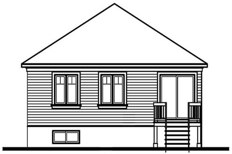 Download Small European Bungalow Floor Plan - 3 Bedroom, 1131 Sq Ft