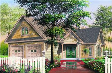 3-Bedroom, 1973 Sq Ft Ranch House Plan - 126-1256 - Front Exterior