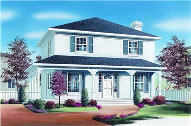3-Bedroom, 1560 Sq Ft Country House Plan - 126-1260 - Front Exterior