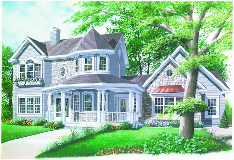 Victorian House Plan 2252 Sq Ft Home, 2 Bedroom Victorian House Plans