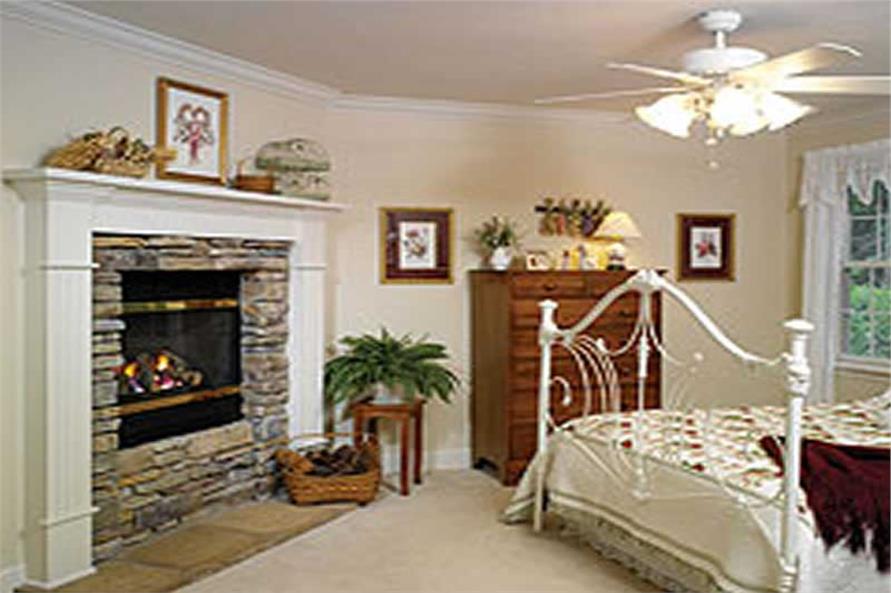 126-1289: Home Interior Photograph-Master Bedroom: Fireplace