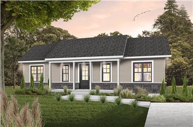 3-Bedroom, 1053 Sq Ft Country House - Plan #126-1292 - Front Exterior