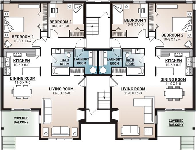 Multi Unit House Plan 126 1325 2, Multi Level Basement Plans Free