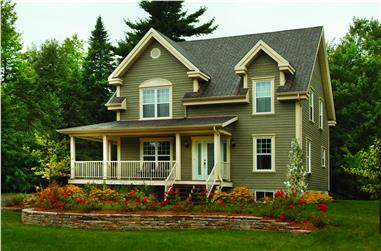 3-Bedroom, 1700 Sq Ft Country House Plan - 126-1339 - Front Exterior