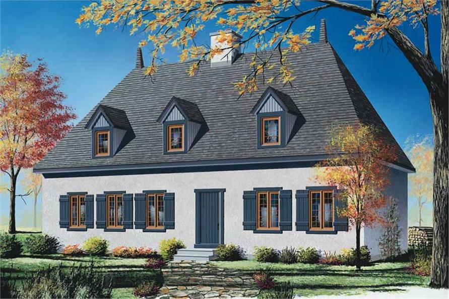 Country European  Farmhouse  House  Plans  Home  Design  DD 