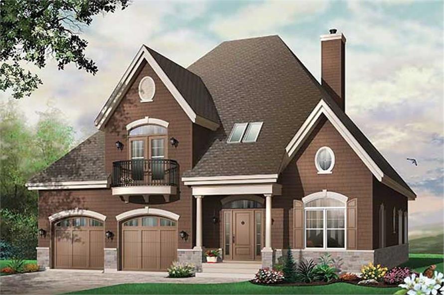 4-Bedroom, 3126 Sq Ft Country House Plan - 126-1419 - Front Exterior