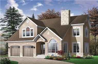 4-Bedroom, 2265 Sq Ft Contemporary House Plan - 126-1490 - Front Exterior