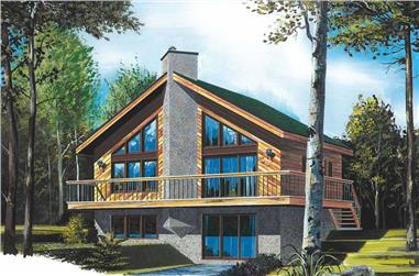 3-Bedroom, 1574 Sq Ft Lake House Plan - 126-1520 - Front Exterior