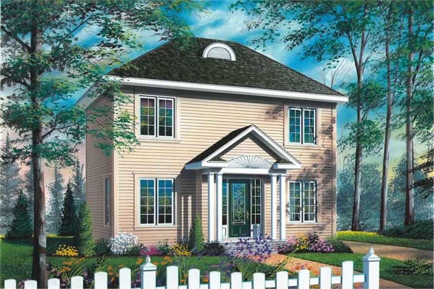 2-Bedroom, 1181 Sq Ft Small House Plans - 126-1532 - Main Exterior