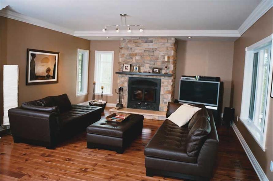 LIVING ROOM of this 4-Bedroom,3830 Sq Ft Plan -3830