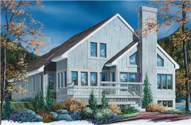 3-Bedroom, 2162 Sq Ft Lake House Plan - 126-1600 - Front Exterior