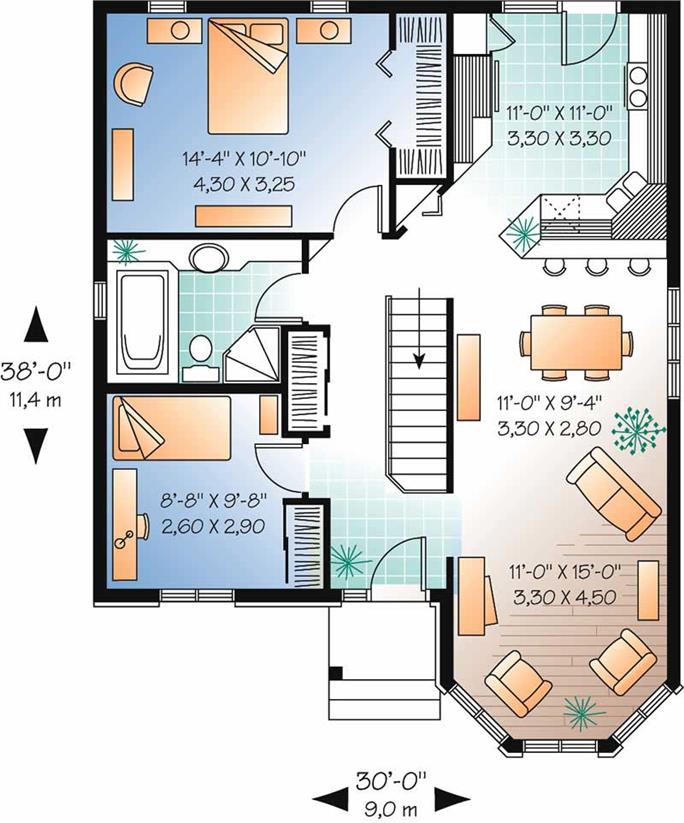 994 Sq Ft, How To Draw House Floor Plans Free