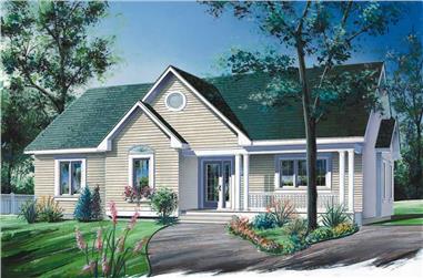 2-Bedroom, 1386 Sq Ft Ranch House Plan - 126-1710 - Front Exterior