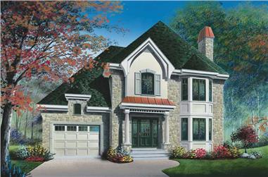 3-Bedroom, 1613 Sq Ft Contemporary Home Plan - 126-1817 - Main Exterior
