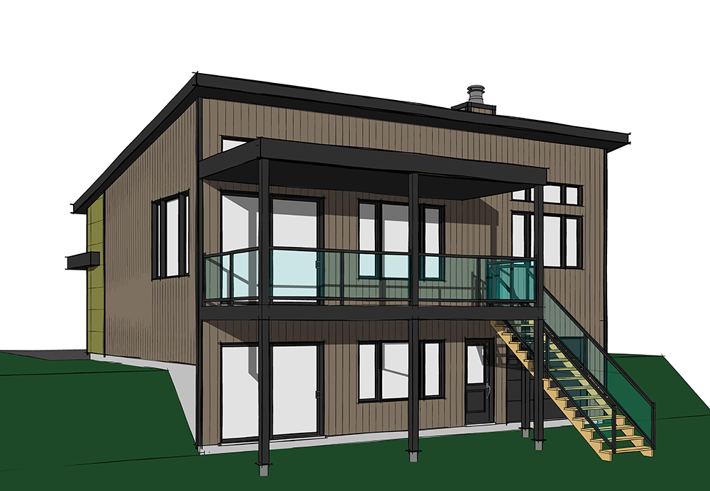 Front View of this 3-Bedroom, 2128 Sq Ft Plan - 126-1835