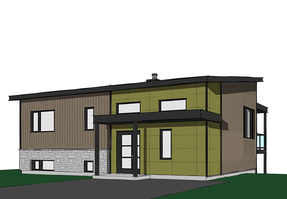 Front elevation of Cottage home (ThePlanCollection: House Plan #126-1835)