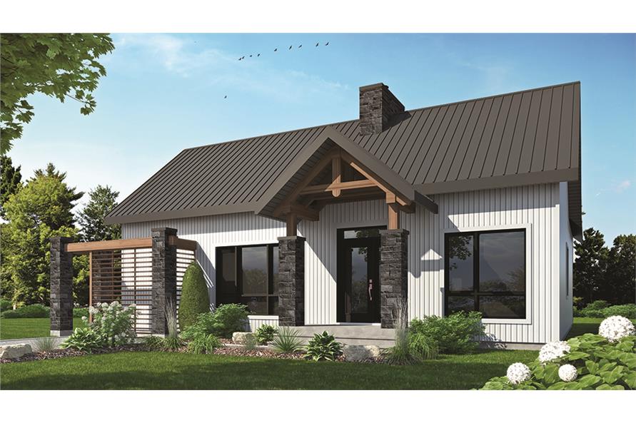 2-Bedroom, 1212 Sq Ft Country House Plan - 126-1836 - Front Exterior