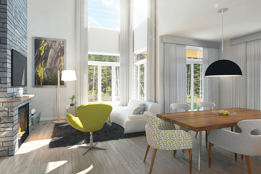 Living Room of this 3-Bedroom, 1944 Sq Ft Plan - 126-1838